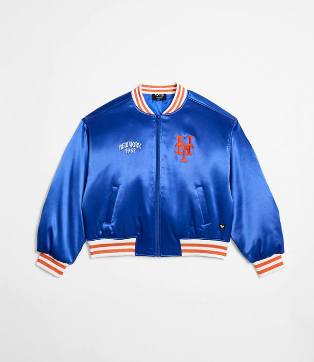 Wild Collective Mets Satin Bomber Jacket