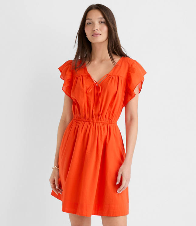 Petite Flutter Mini Pocket Dress