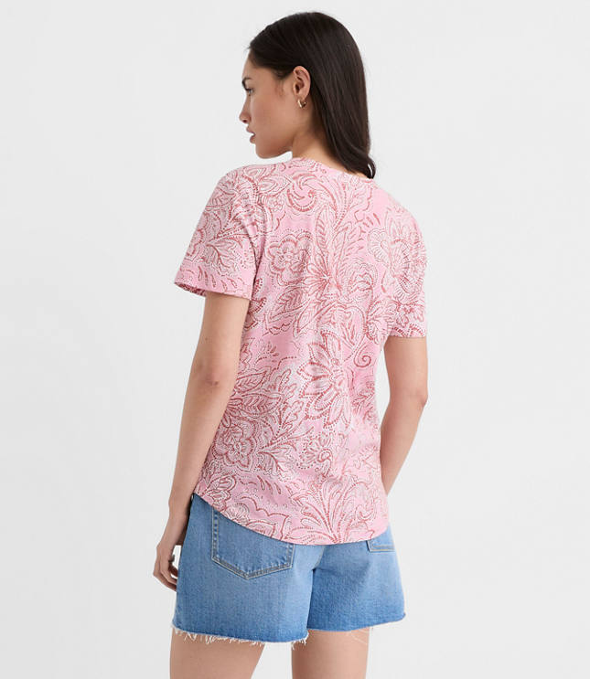 Petite Floral Everyday V-Neck Tee