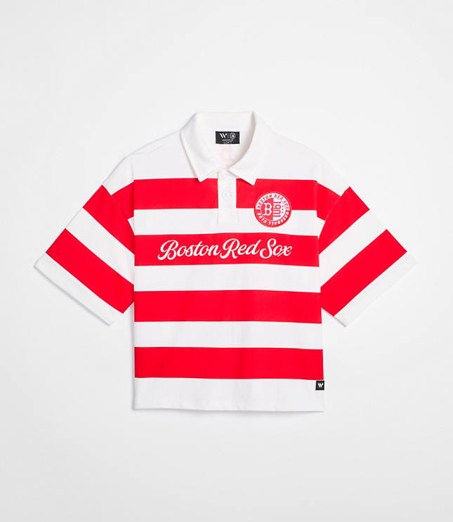 Wild Collective Red Sox Polo Tee