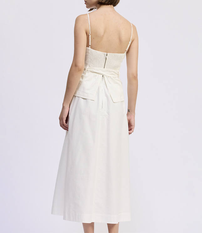 En Saison Samantha Mixed Media Midi Dress