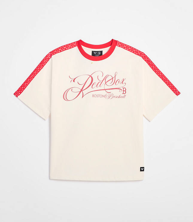 Wild Collective Red Sox Oversized Tee