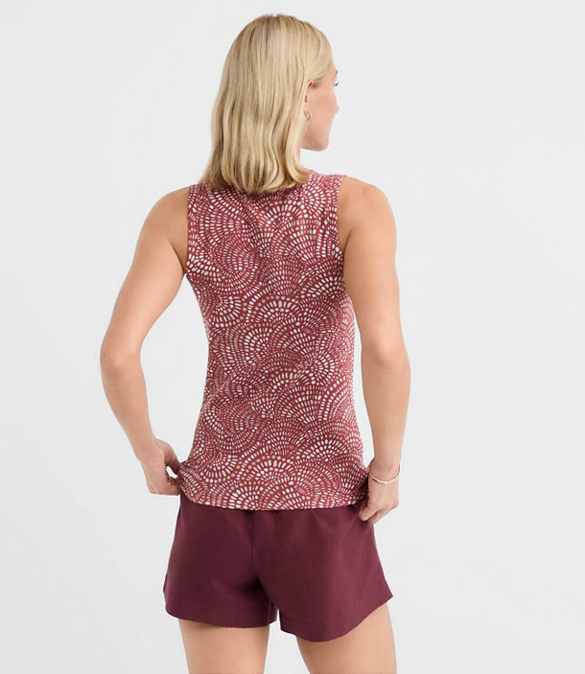 Mosaic Perfect Ribbed Scoop Neck Tank Top