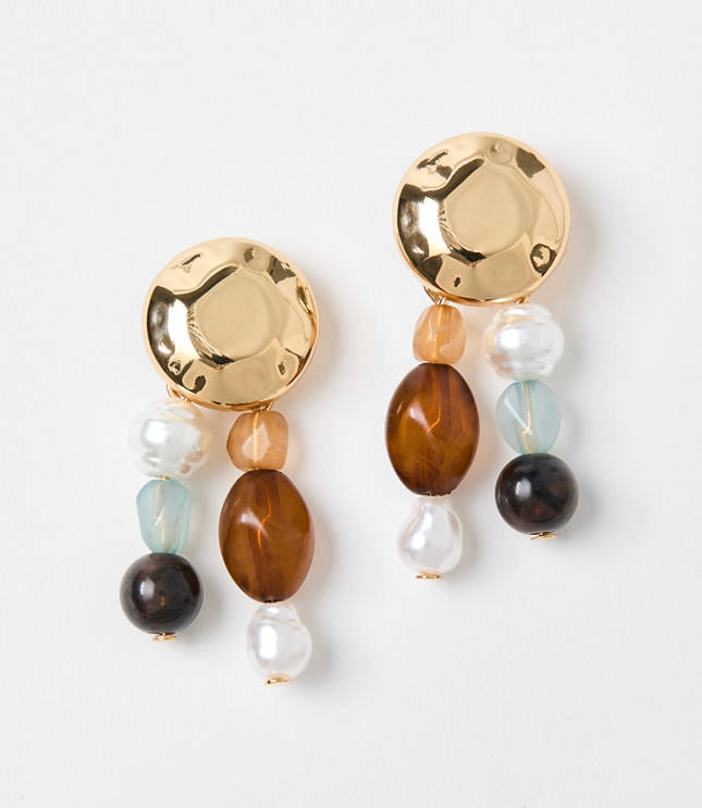 Mini Pearlized Drop Earrings