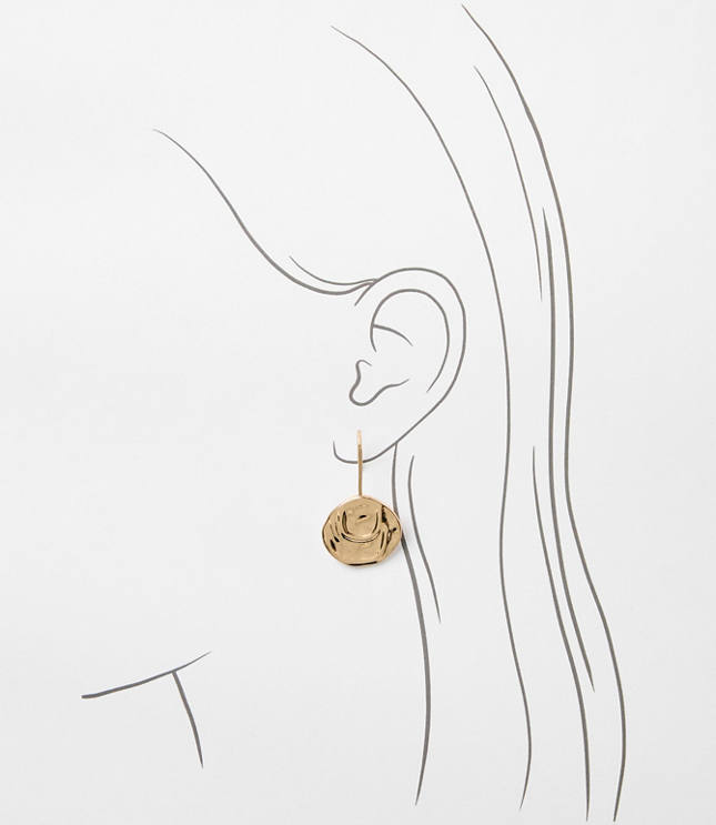 Coin Pull Through Earrings