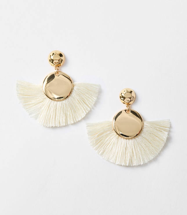 Fringe Fan Drop Earrings