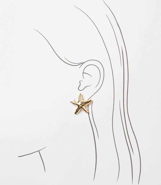 Starfish Stud Earrings carousel Product Image 2