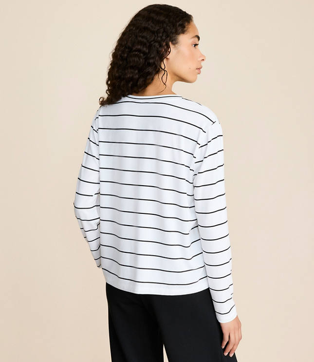 Lou & Grey Striped Essential Modal Long Sleeve Tee