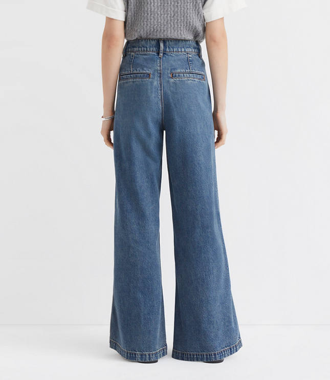 High Rise Trouser Jeans in Authentic Vintage Mid Wash