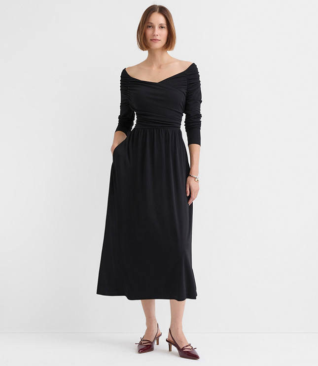 Off The Shoulder Midi Dress
