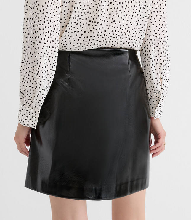 Faux Leather Mini Skirt