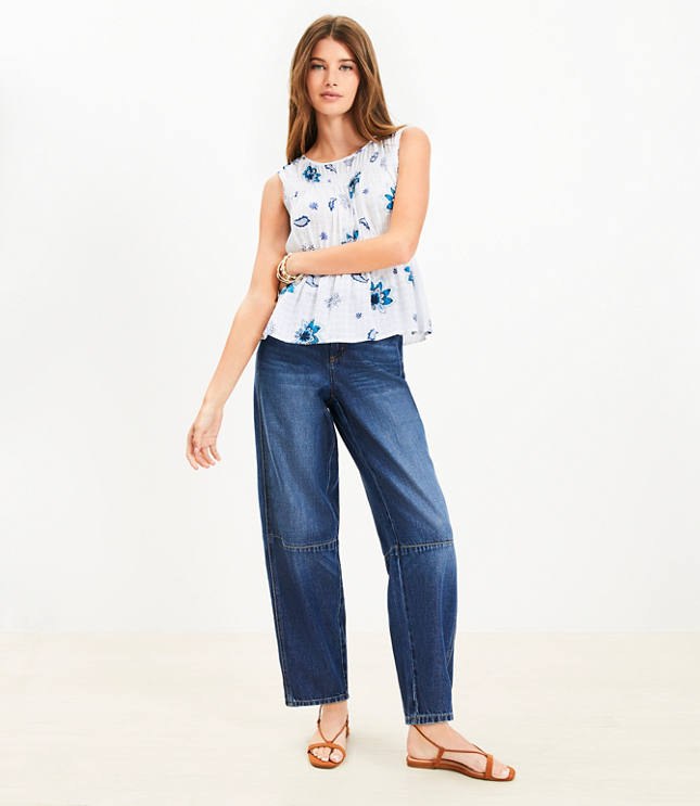 Peplum Plaid Tops | Loft
