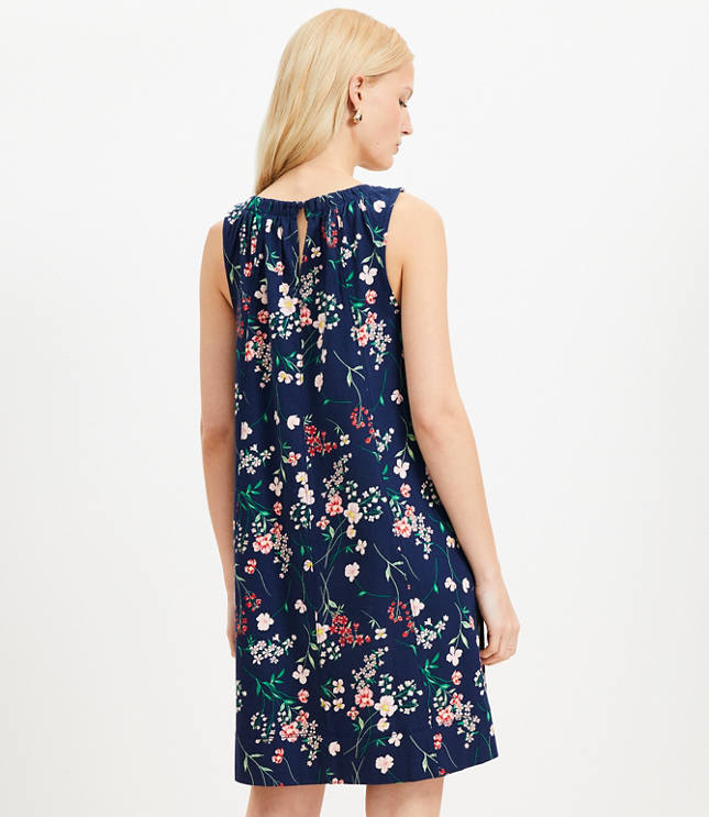 Floral Jersey Seamed Mini Dress