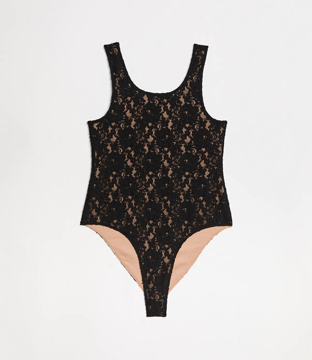 LOFT Versa Floral Lace Bodysuit carousel Product Image 6