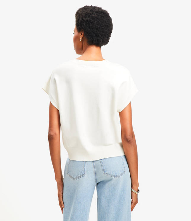 Petite Refined Wedge Sweater Tee