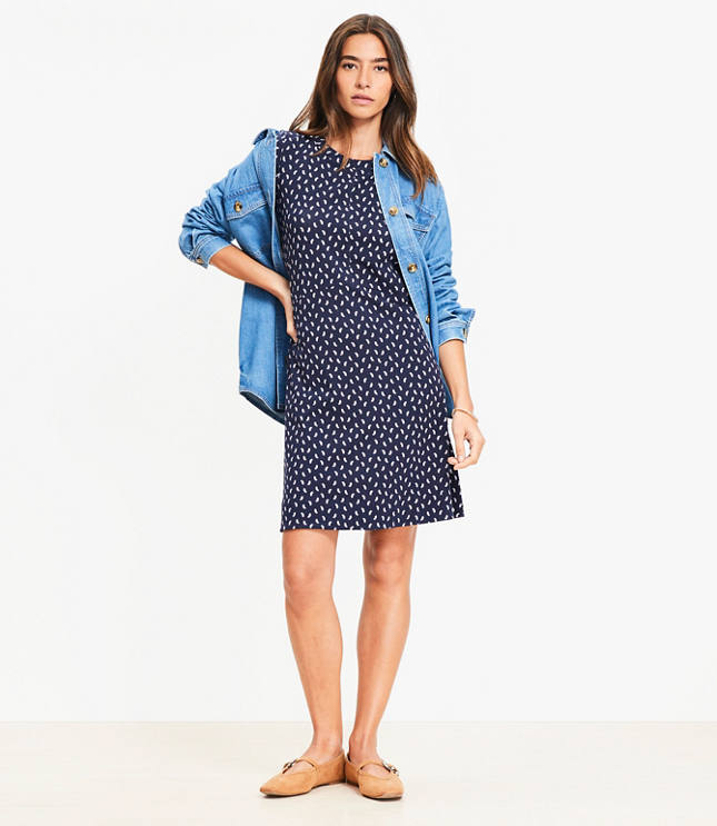 Paisley Seamed Mini Dress