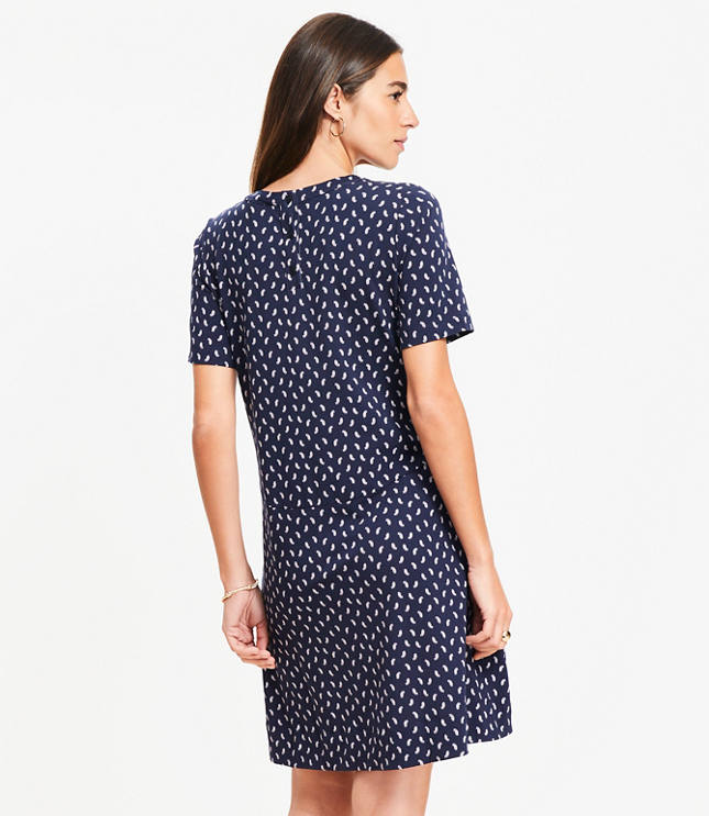 Paisley Seamed Mini Dress