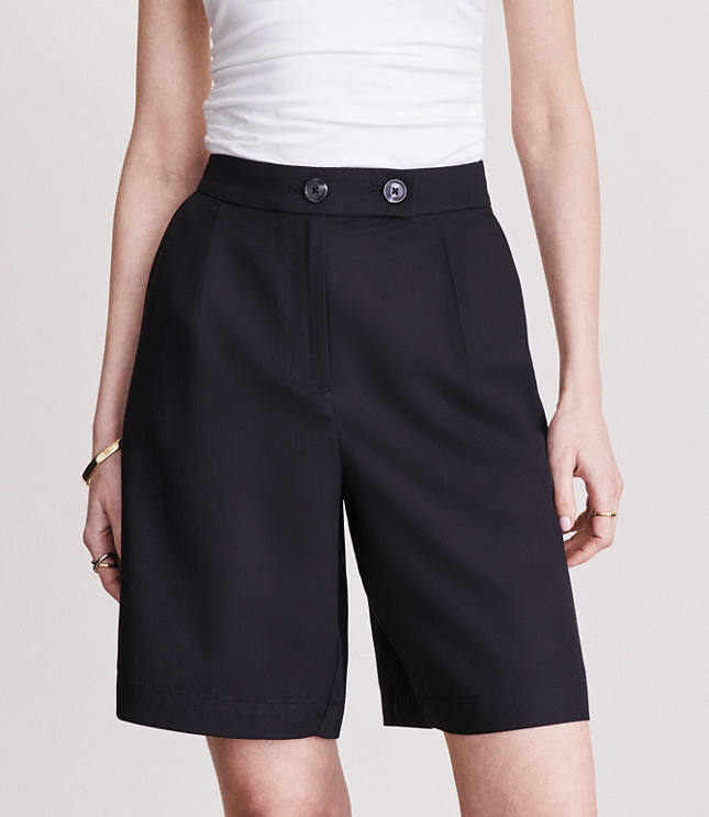 Petite LOFT Versa Pure Spun Bermuda Shorts