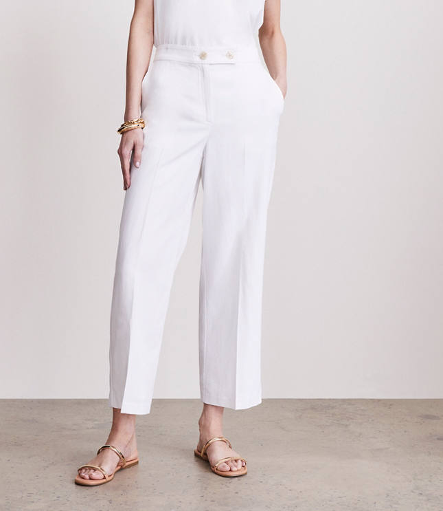 Petite LOFT Versa Pure Spun Cropped Stovepipe Pants