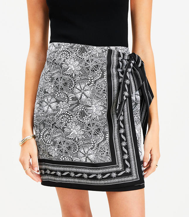 Petite Deco Mini Wrap Skirt