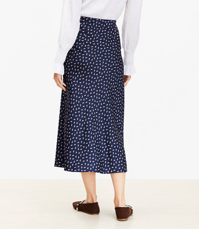 Paisley Bias Midi Skirt