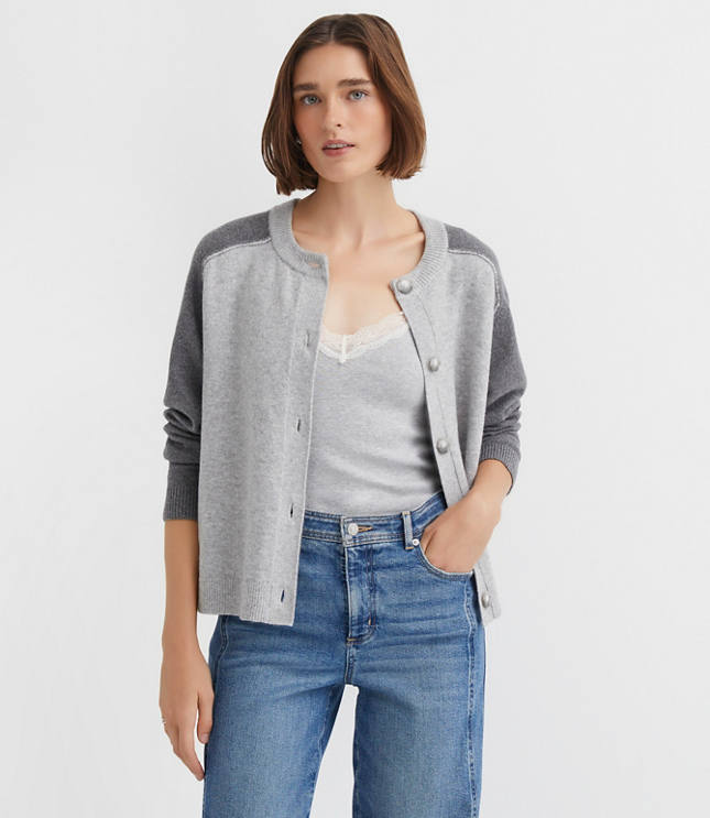トップス andwang Puff sleeve cardigan AMO Women's Puff Sleeve Cardigan, Vintage Black, XS at