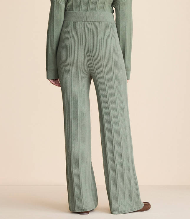 Lou & Grey Ribbed Wide Leg Sweater Pants