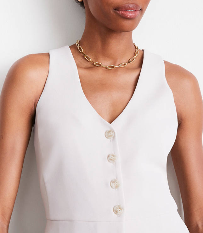 LOFT Versa Crepe Drape Halter Vest