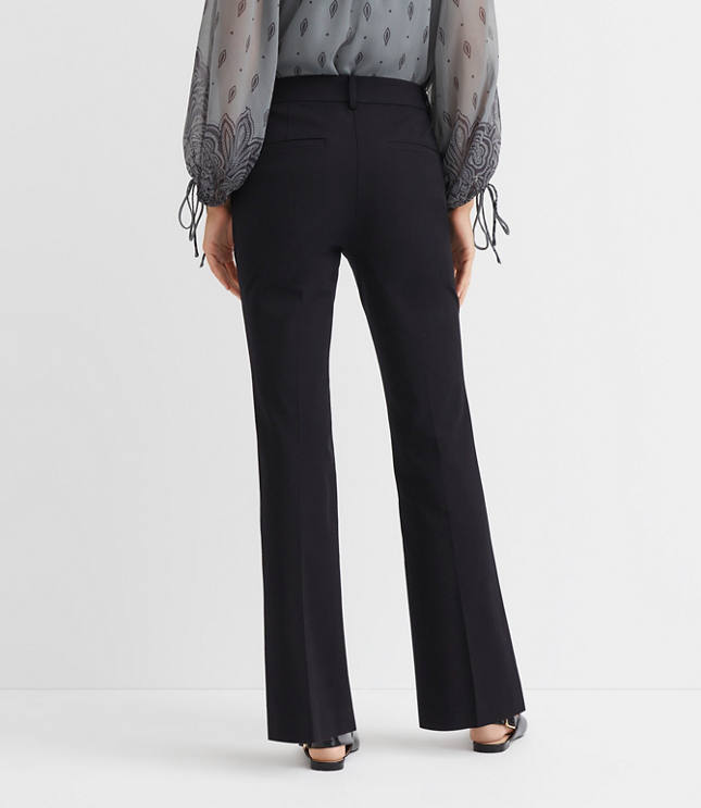 Tab Waist Boot Cut Pants Bi-Stretch