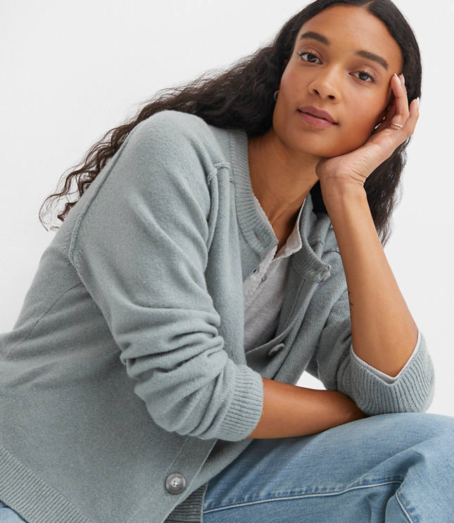 Petite Saddle Sleeve Cardigan