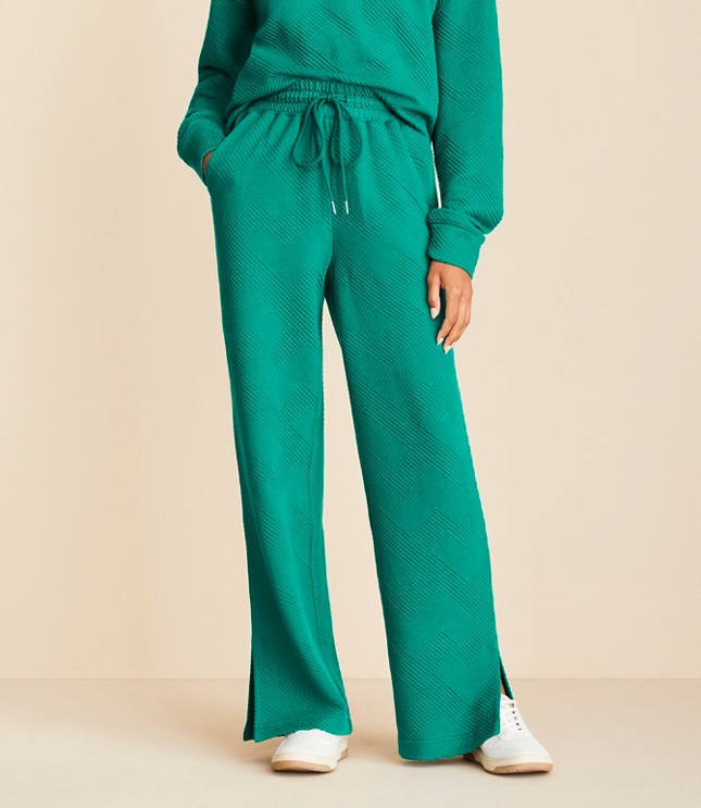 Petite Lou & Grey Geo Textured Sweatpants