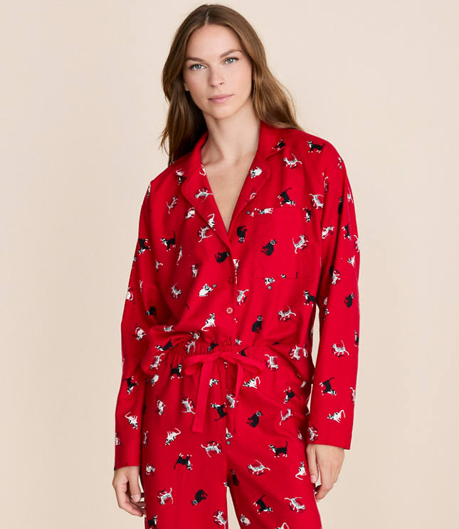 Holiday Kitten Pajama Set