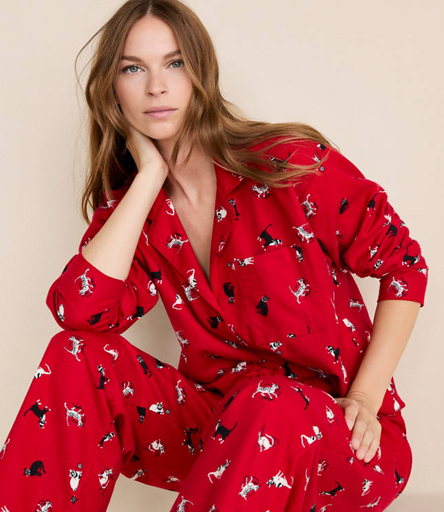 Holiday Kitten Pajama Set