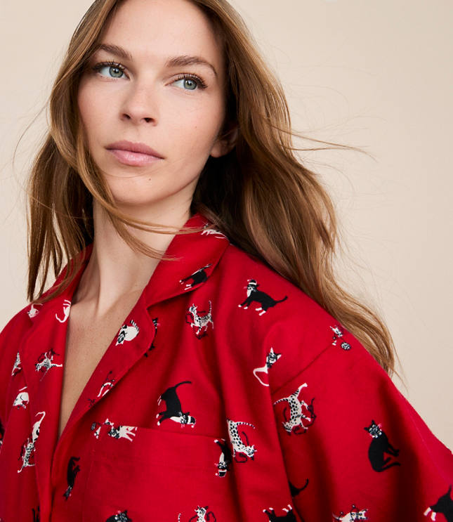 Holiday Kitten Pajama Set