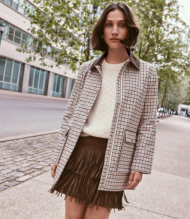 Petite Ribbed Cable Sweater