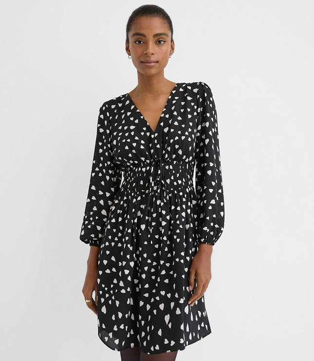 Heart Double Tie Mini Dress