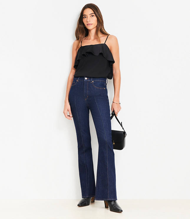 Petite Ruffle Square Neck Cami