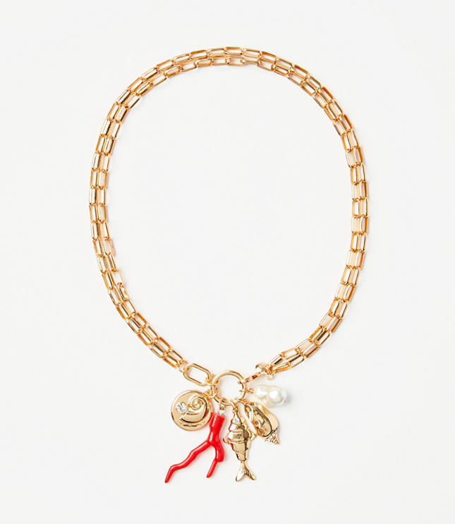 Seaside Charm Chain Link Necklace