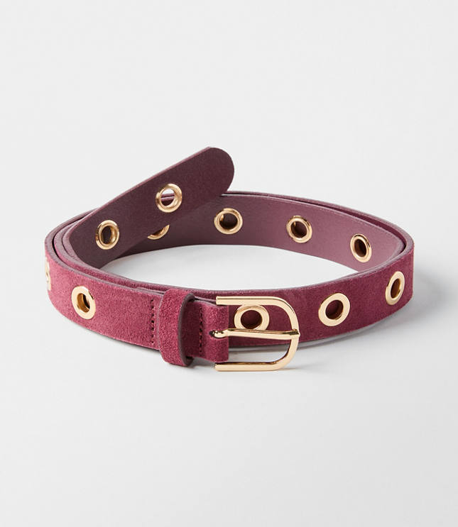 Eyelet Suede Belt carousel Product Image 1