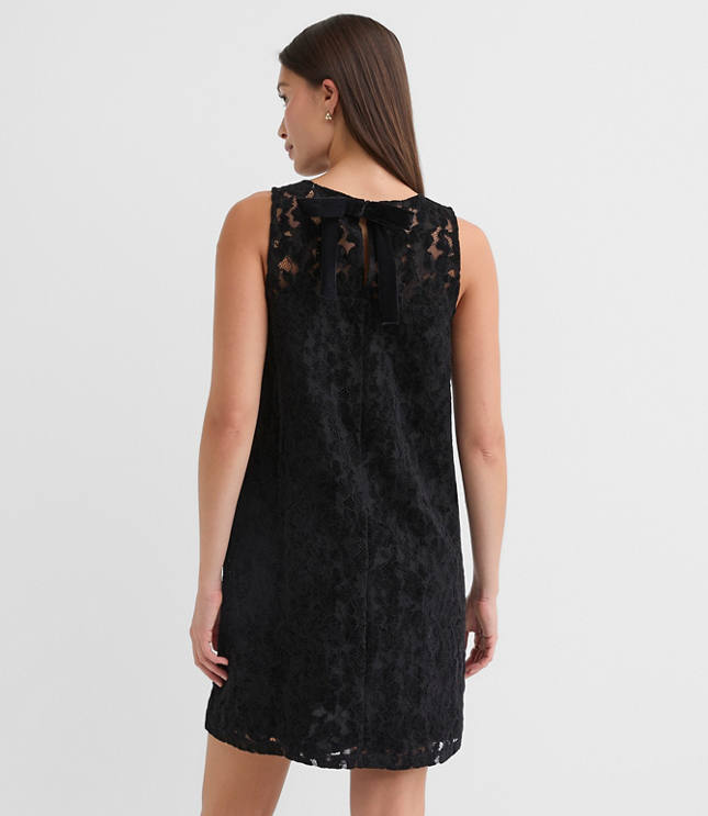 Velvet Floral Lace Mini Dress