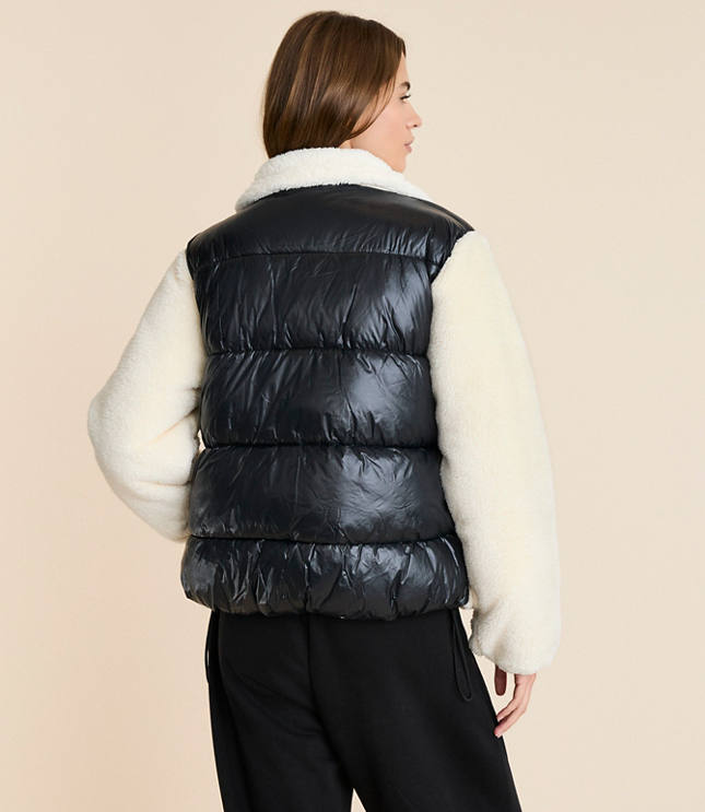 Lou & Grey Sherpa Puffer Jacket