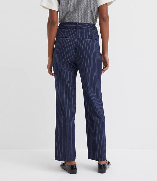 Curvy Parker Straight Pants Pinstripe