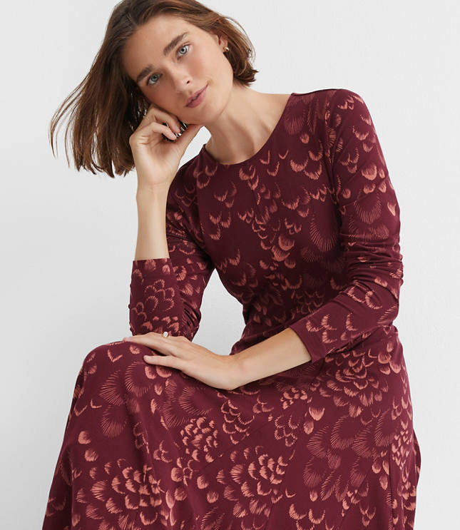 Plume Godet Maxi Dress