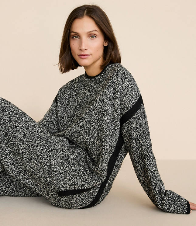 Lou & Grey Colorblock Wide Sleeve Sweater