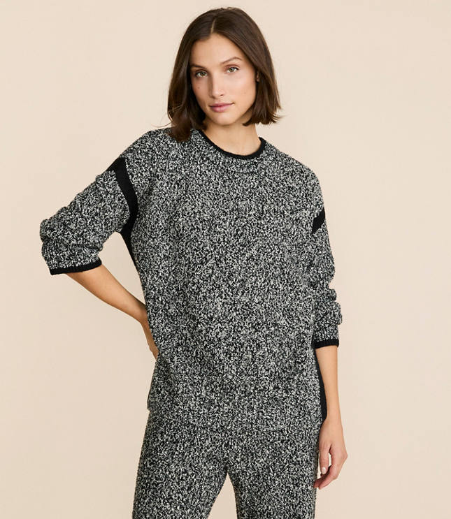 Lou & Grey Colorblock Wide Sleeve Sweater