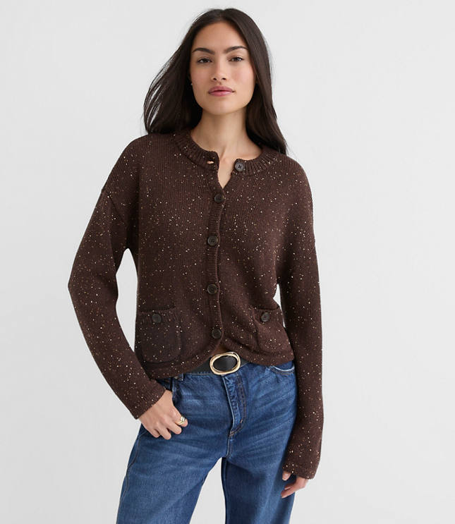 Sequin Sweater Jacket