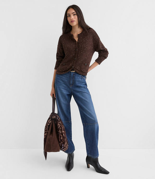 Sequin Sweater Jacket