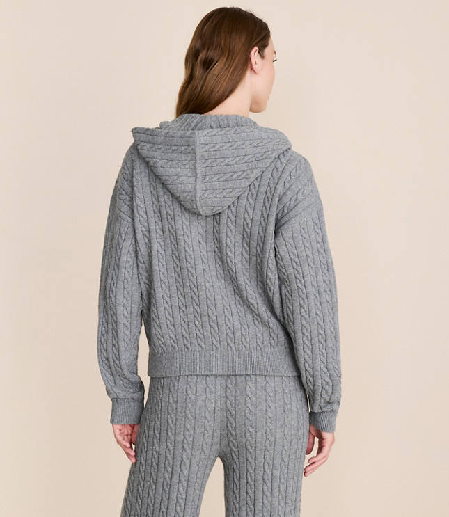 Lou & Grey Cable Hoodie Sweater