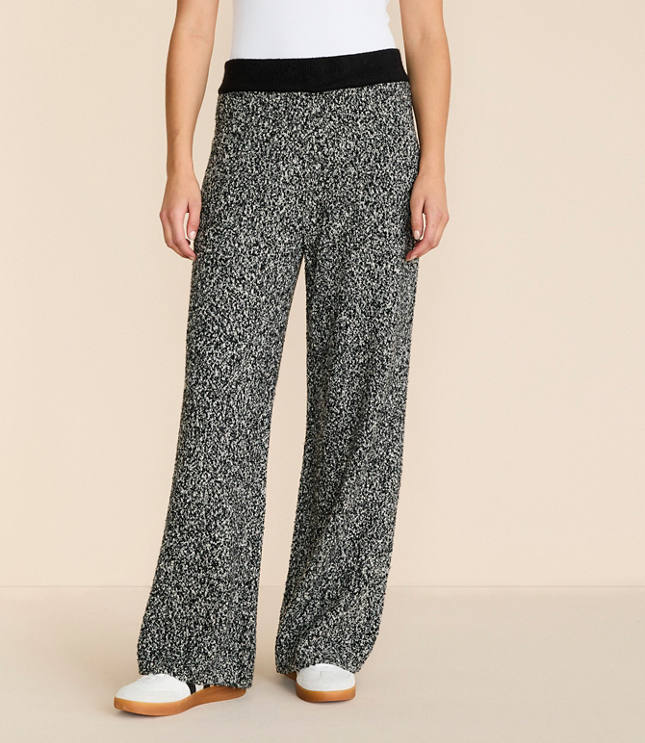 Lou & Grey Colorblock Wide Leg Sweater Pants