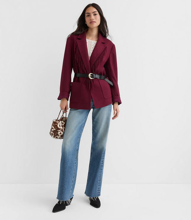 Fringe Lapel Jacket